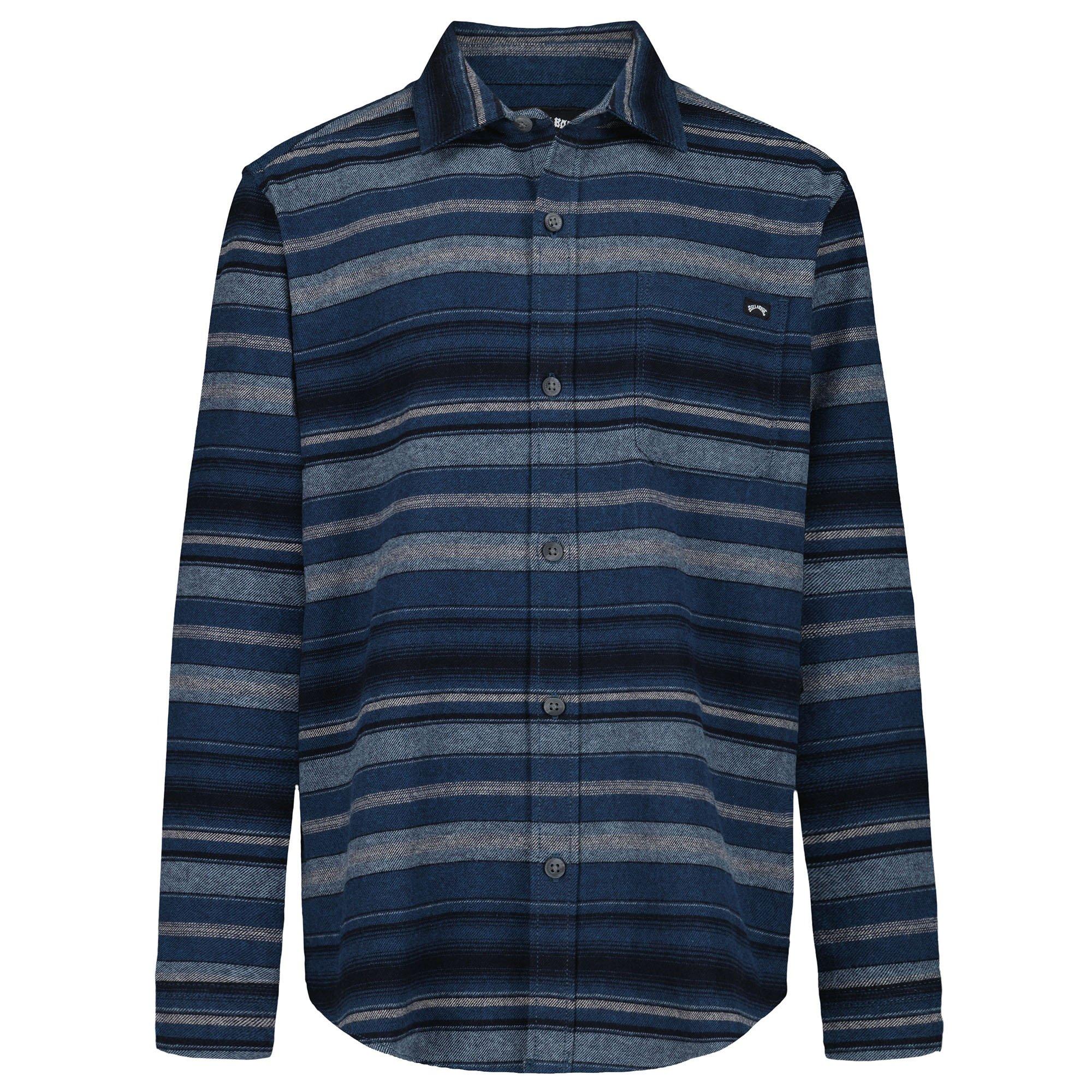 Billabong | Junior's Boy's Baja Flannel Shirt, Navy, Size Large