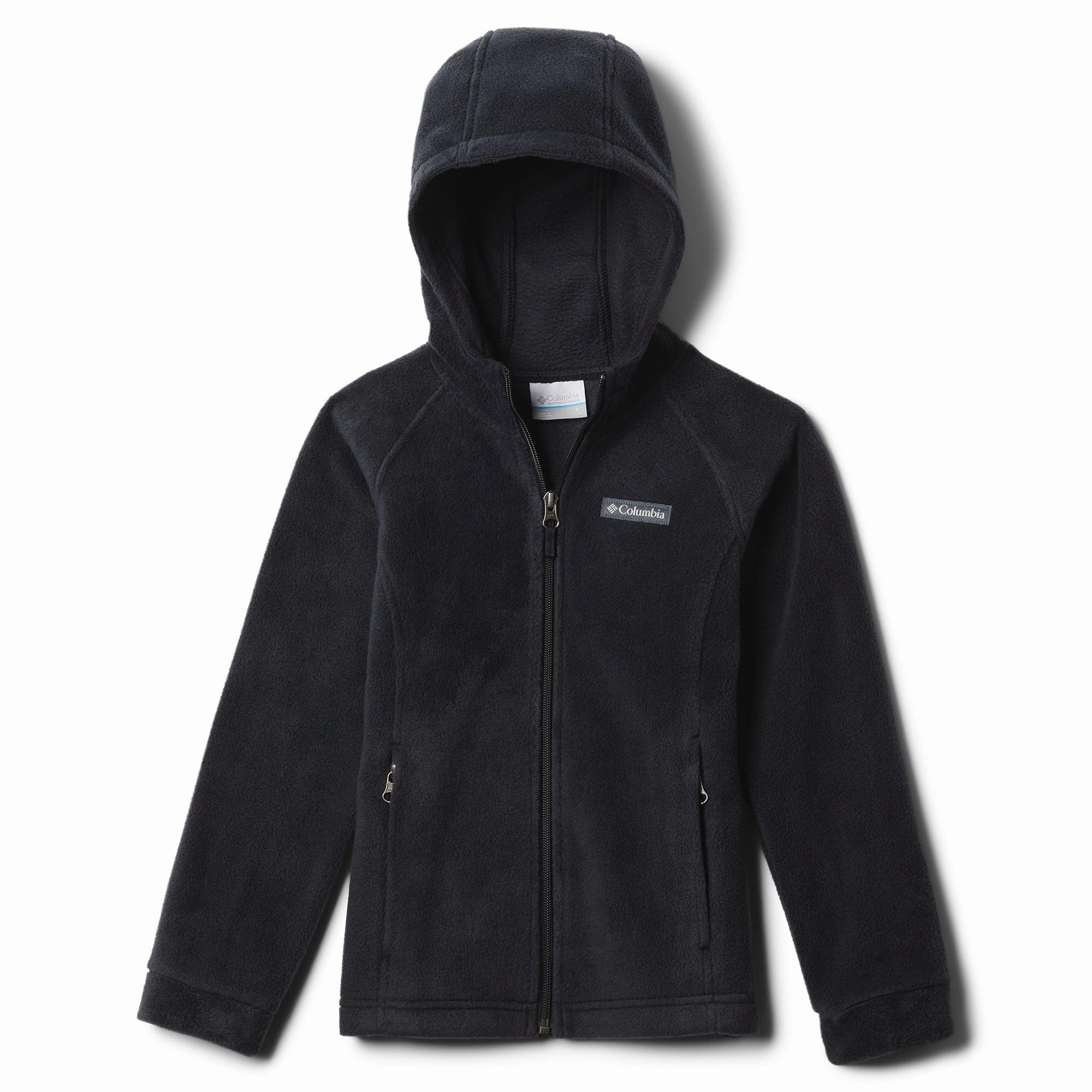 Columbia | Junior's Girl's Benton Springs II Hooded Fleece Jacket, Black, Size Medium