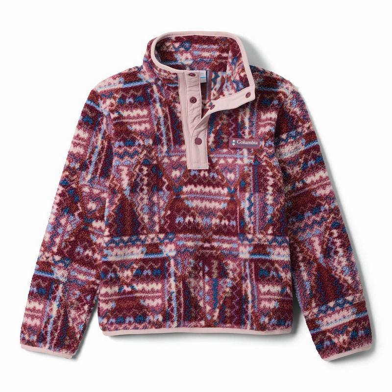 Columbia Juniors' [6-16] Helvetia II Printed Half-Snap Fleece Pullover Top
