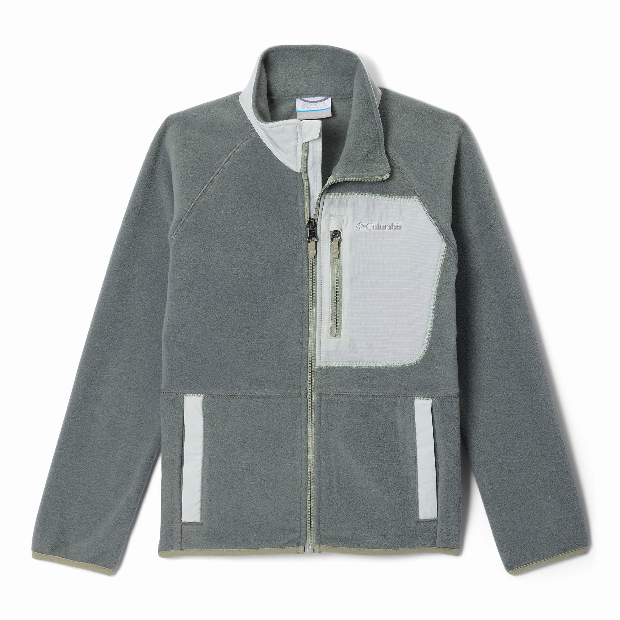 Columbia | Girl's Junior's Fast Trek V Full-Zip Fleece Jacket, Green, Size Medium