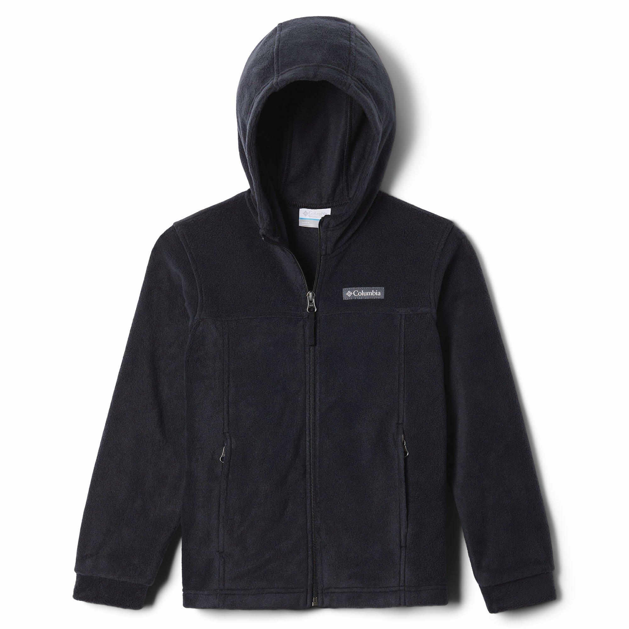 Columbia | Junior's Boy's Steens Mountain II Fleece Hooded Jacket, Black, Size XL