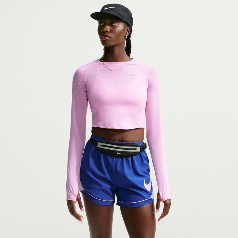 Nike Haut court &agrave; manches longues Tempo pour femmes