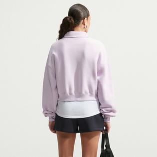 Nike Chandail polo court surdimensionn&eacute; en molleton Studio pour femmes