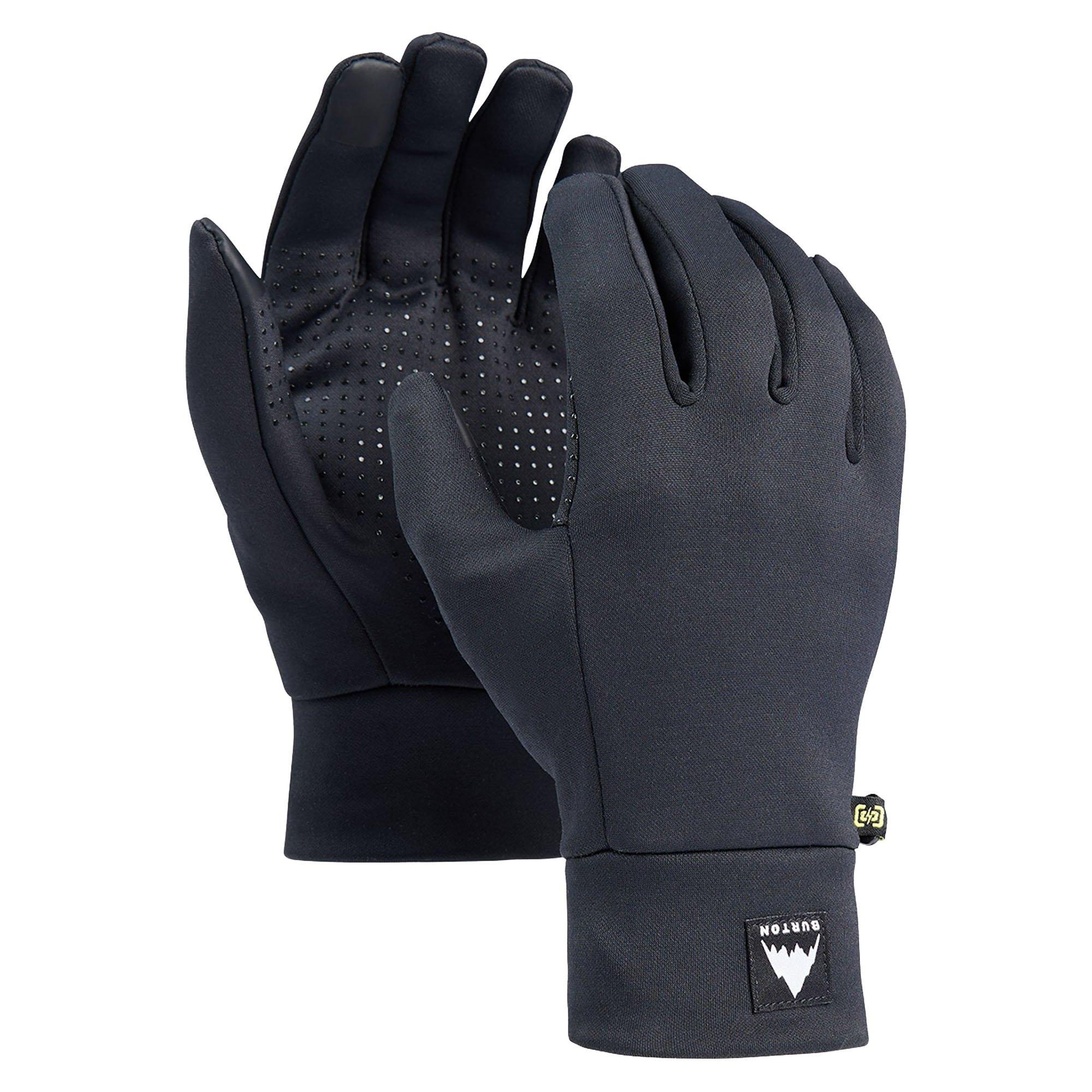 Burton | Men's Stretch Liner 2.0 Gloves Liner, True Black, Size Small/Medium
