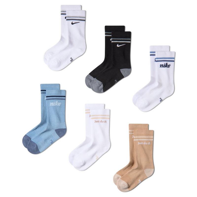 Nike Juniors' Everyday Cushioned Crew Sock (6 Pack)
