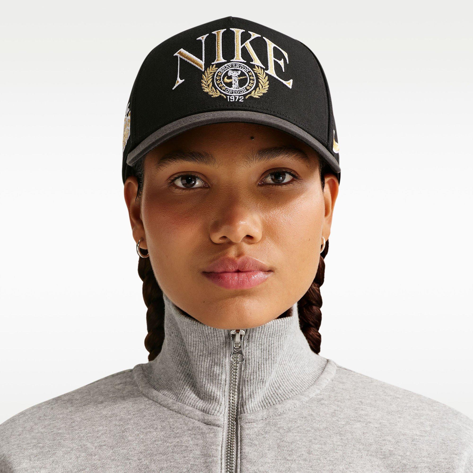 Nike | Unisex Rise Structured A-Frame Cap, Black, Size Large/XL