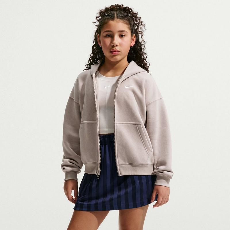 Nike Chandail &agrave; capuchon avec glissi&egrave;re Sportswear Studio pour filles juniors [7-16]