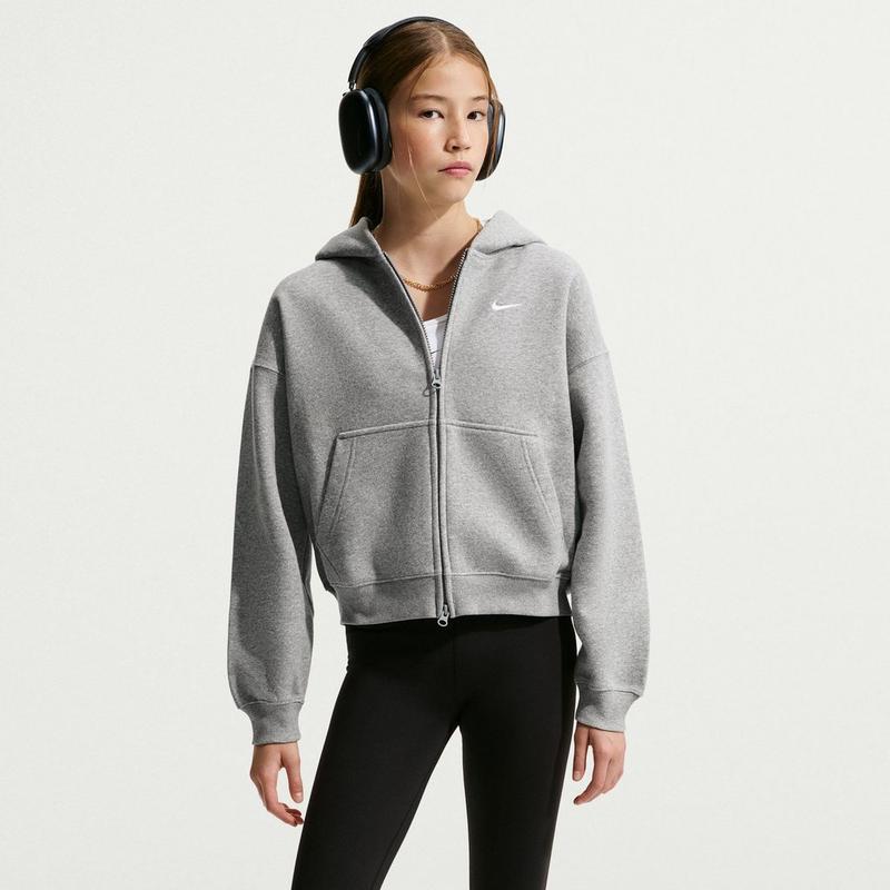 Nike Chandail &agrave; capuchon avec glissi&egrave;re Sportswear Studio pour filles juniors [7-16]