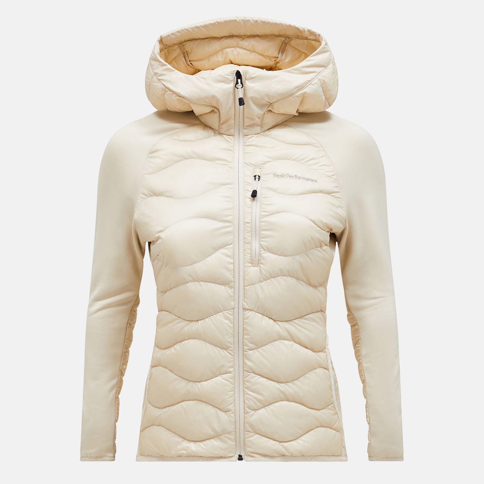 Peak Performance | Women's Helium Hybrid Down Hood Jacket, Sand Fog, Size Small