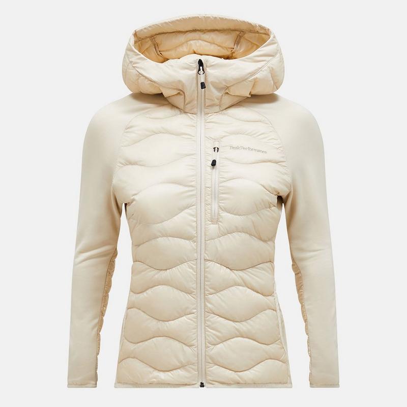 Peak Performance Manteau &agrave; capuchon hybride en duvet Helium pour femmes