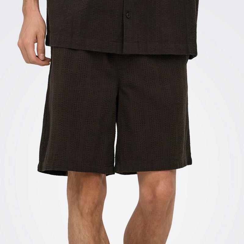 Only & Sons Short Cruz en seersucker pour hommes
