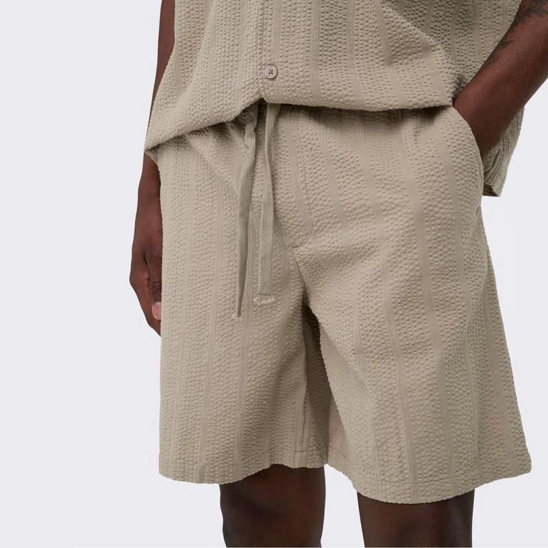 Only & Sons Short Cruz en seersucker pour hommes