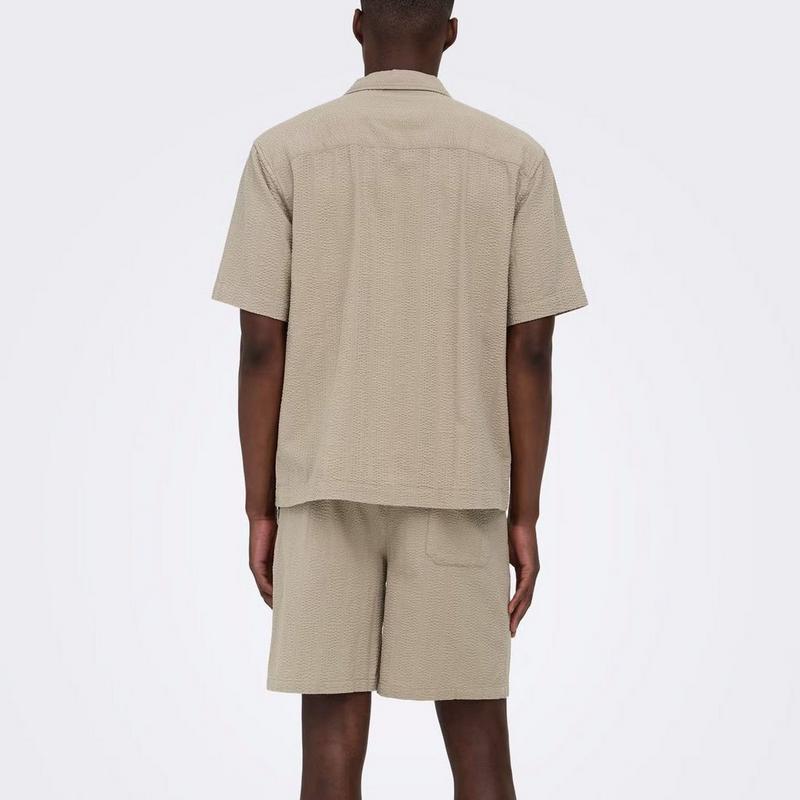 Only & Sons Short Cruz en seersucker pour hommes