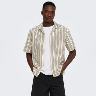 Only & Sons Men's Cruz Seersucker Resort Shirt