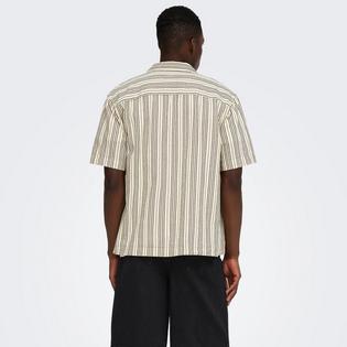 Only & Sons Men's Cruz Seersucker Resort Shirt