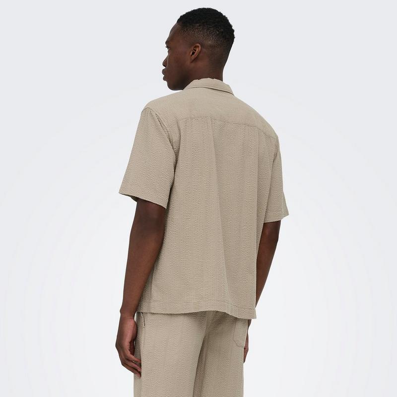 Only & Sons Chemise Cruz Resort en seersucker pour hommes