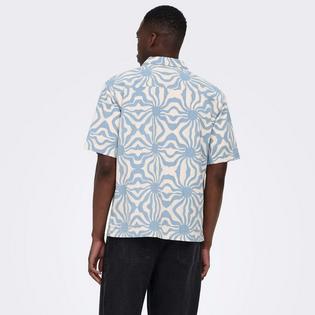 Only & Sons Men's Cruz Seersucker Resort Shirt