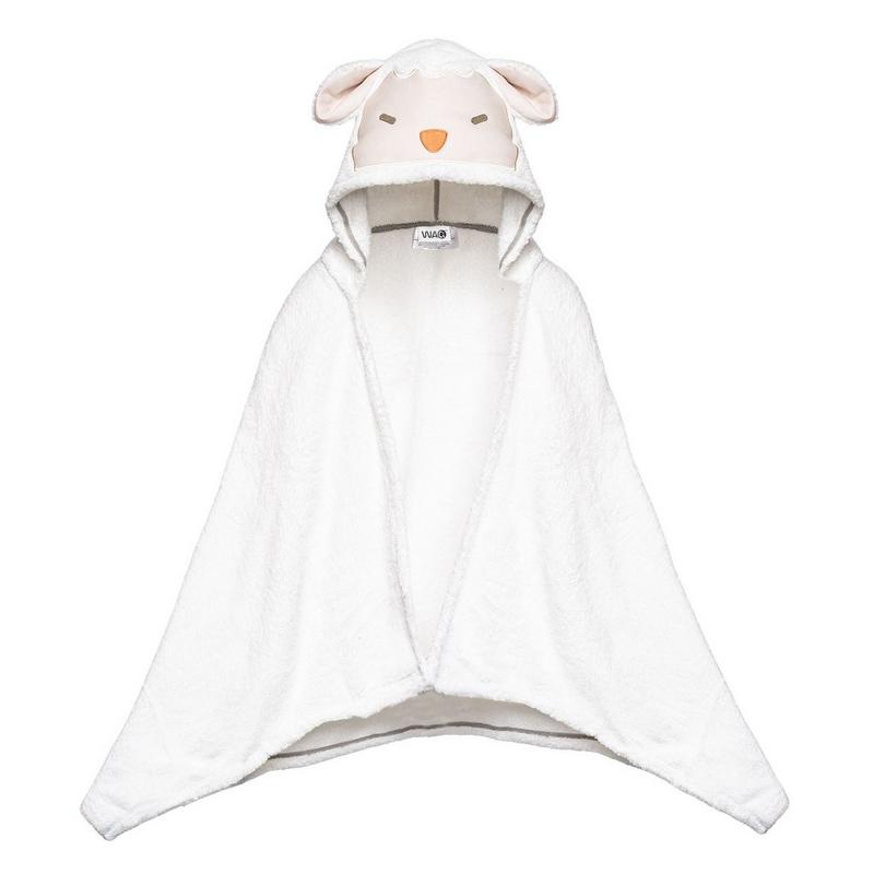 WACi Serviette &agrave; capuchon en peluche pour enfants