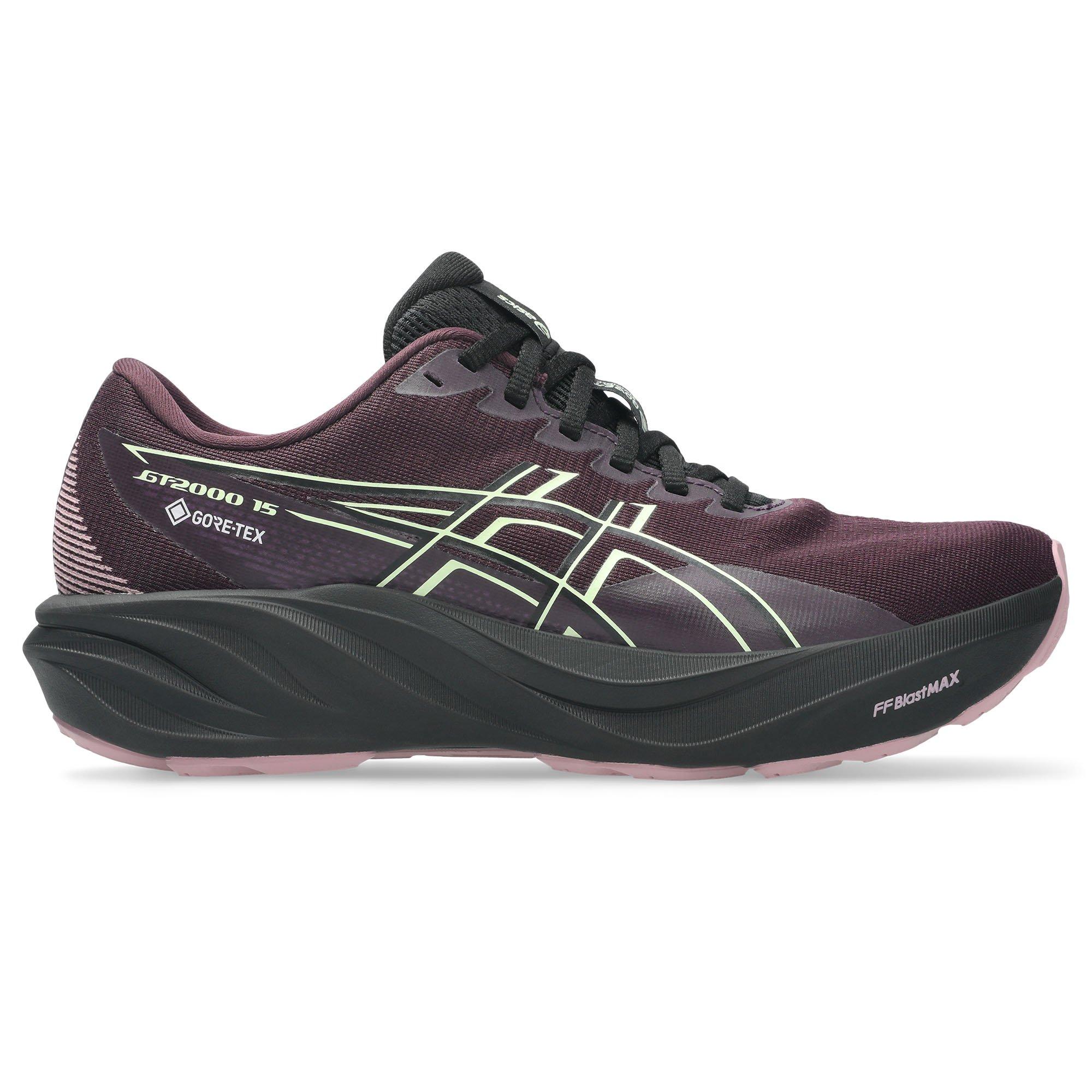 ASICS | Women's GT-2000 15 GTX Running Shoes, Dark Aubergine Black, Size 6