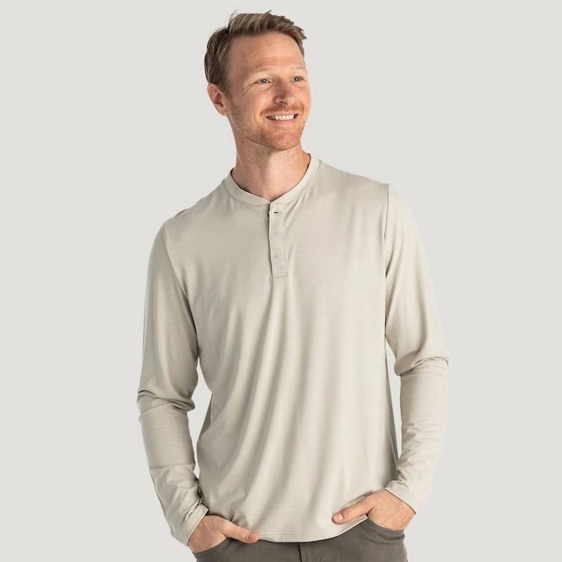 Free Fly Men's Bamboo Flex Long Sleeve Henley Top
