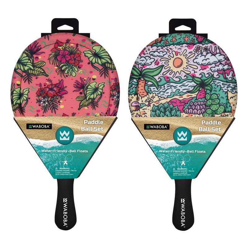 Waboba Ensemble de raquettes de plage Tropical