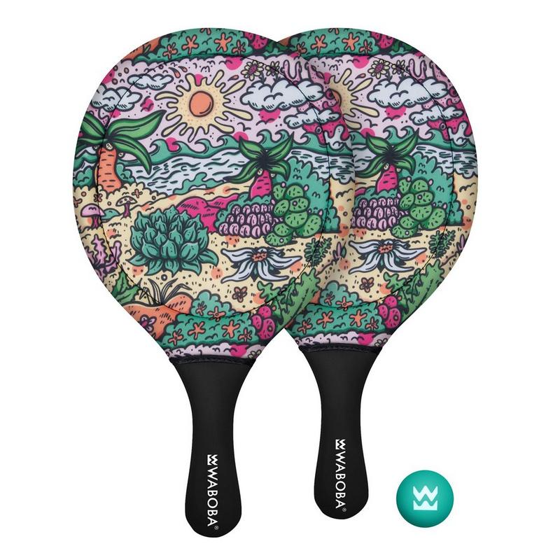 Waboba Ensemble de raquettes de plage Tropical
