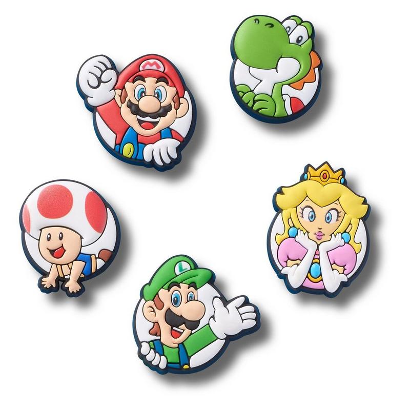 Crocs Breloques pour chaussures Mario and Friends Jibbitz (paquet de 5)