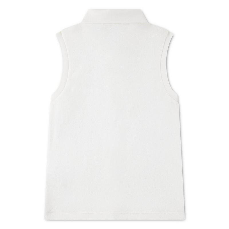 Lacoste Polo sans manches en tissu &eacute;ponge pour filles [8-16]
