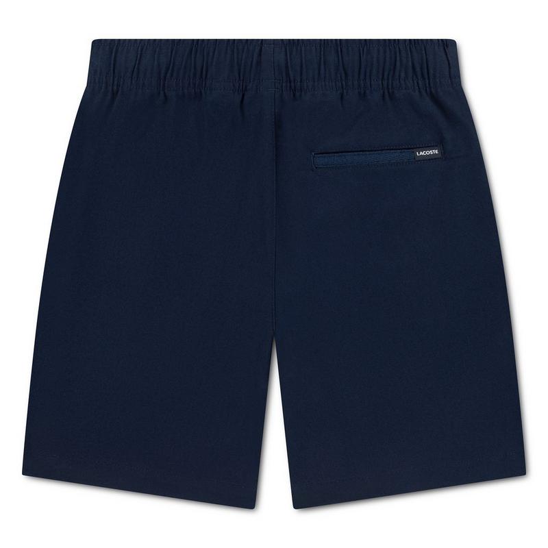 Lacoste Short en serg&eacute; de coton extensible pour gar&ccedil;ons juniors [8-16]