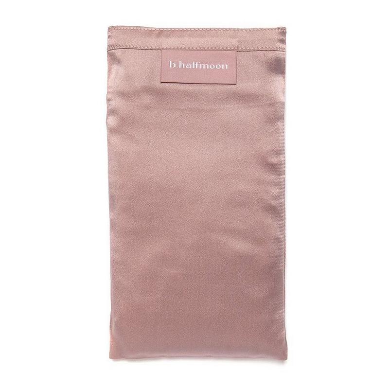 b, halfmoon Coussin pour les yeux en soie Lavender