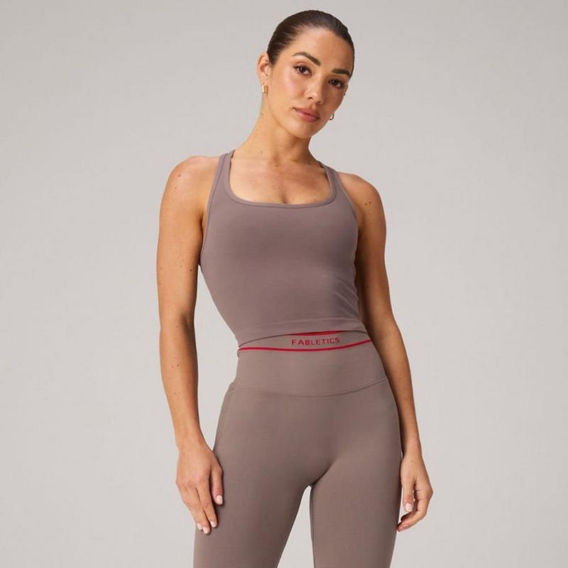 Fabletics D&eacute;bardeur court avec soutien-gorge int&eacute;gr&eacute; pour femmes