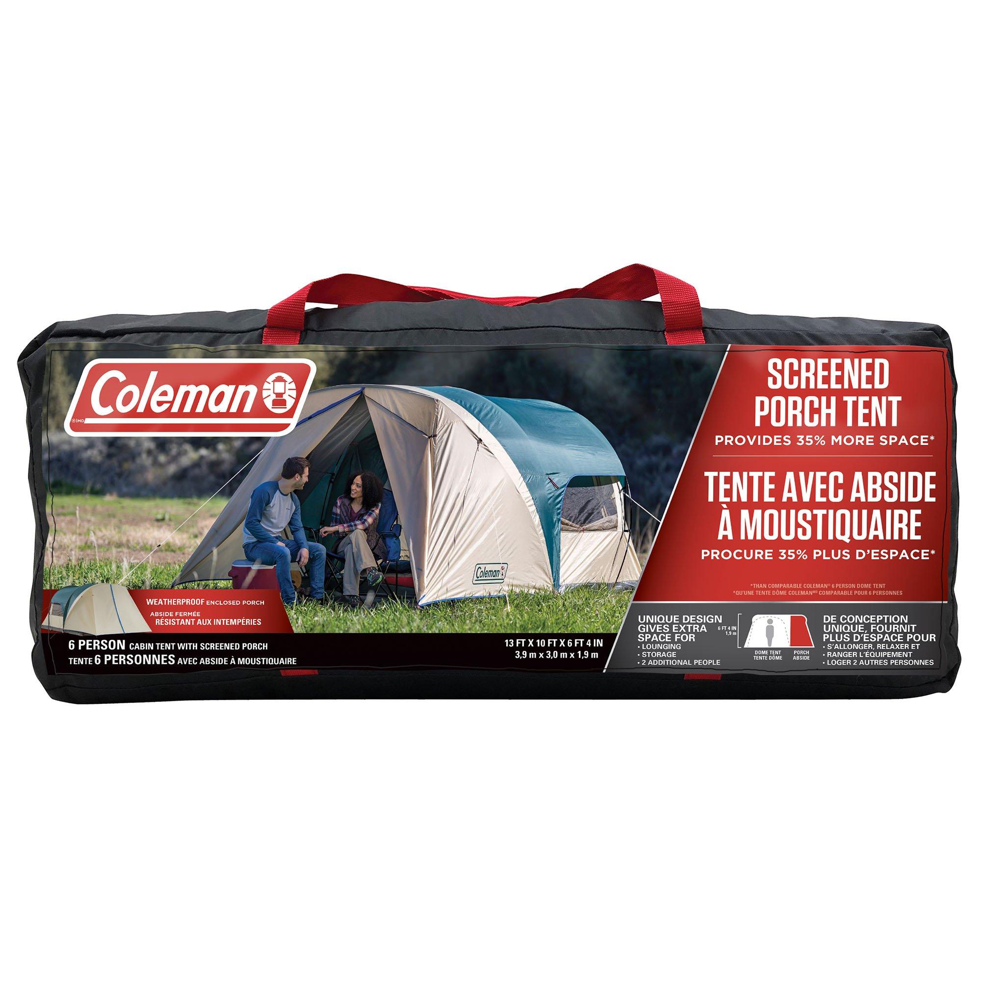 6P Cabin Tent with Screen Room | Coleman | Sporting Life Online