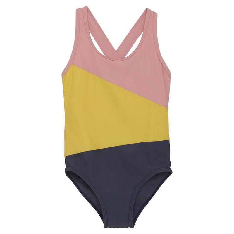 Color Kids Maillot une-pi&egrave;ce &agrave; blocs de couleurs pour filles [2-10]