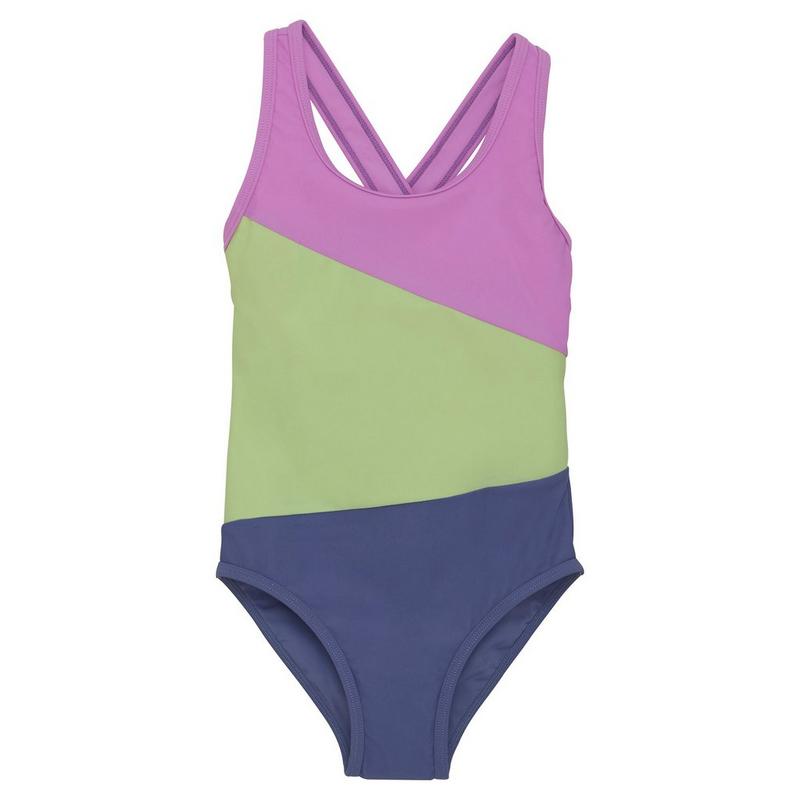 Color Kids Maillot une-pi&egrave;ce &agrave; blocs de couleurs pour filles [2-10]
