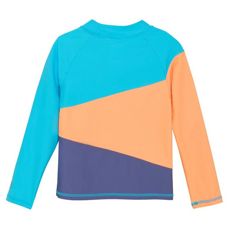 Color Kids Maillot dermoprotecteur &agrave; manches longues colorblock pour enfants [2-10]