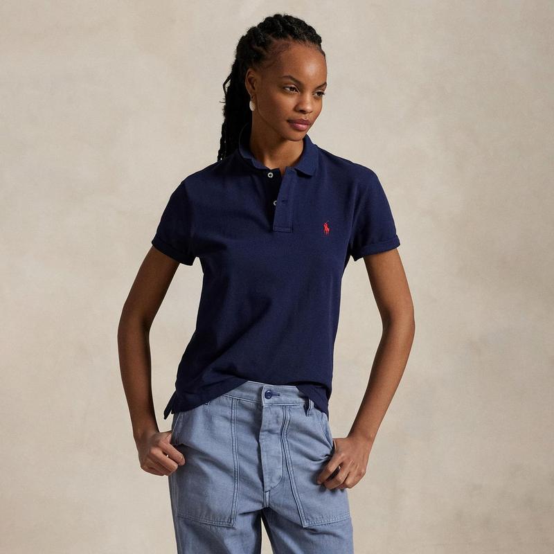 Polo Ralph Lauren Polo en maille The Iconic &agrave; coupe classique pour femmes