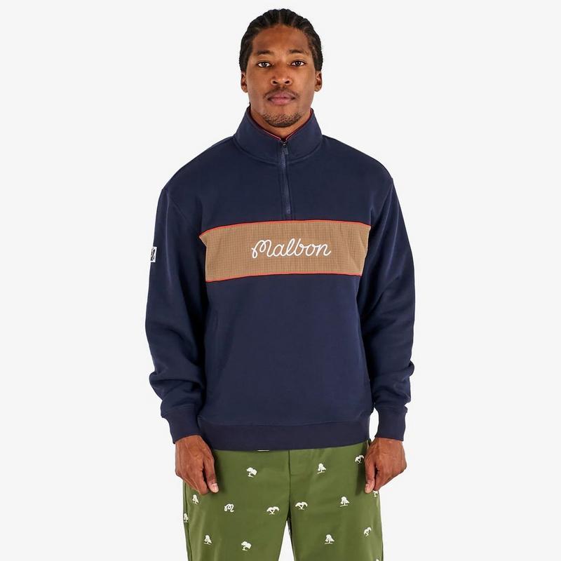 Malbon Chandail &agrave; glissi&egrave;re 1/4 Torrey Pines pour hommes