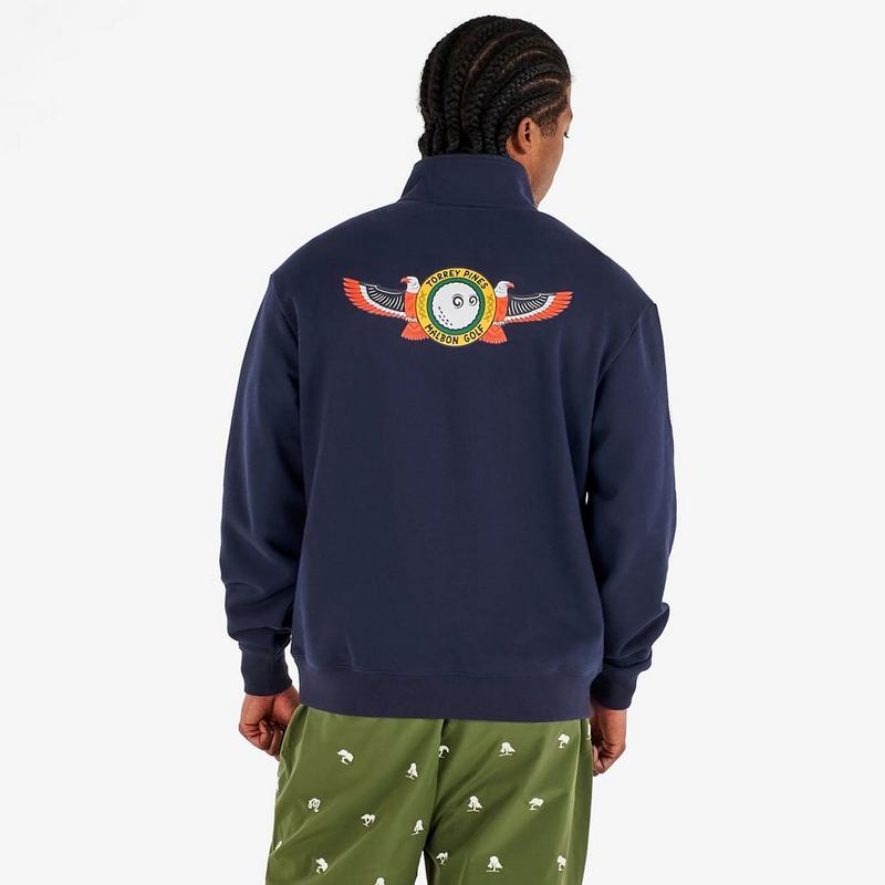 Malbon Chandail &agrave; glissi&egrave;re 1/4 Torrey Pines pour hommes