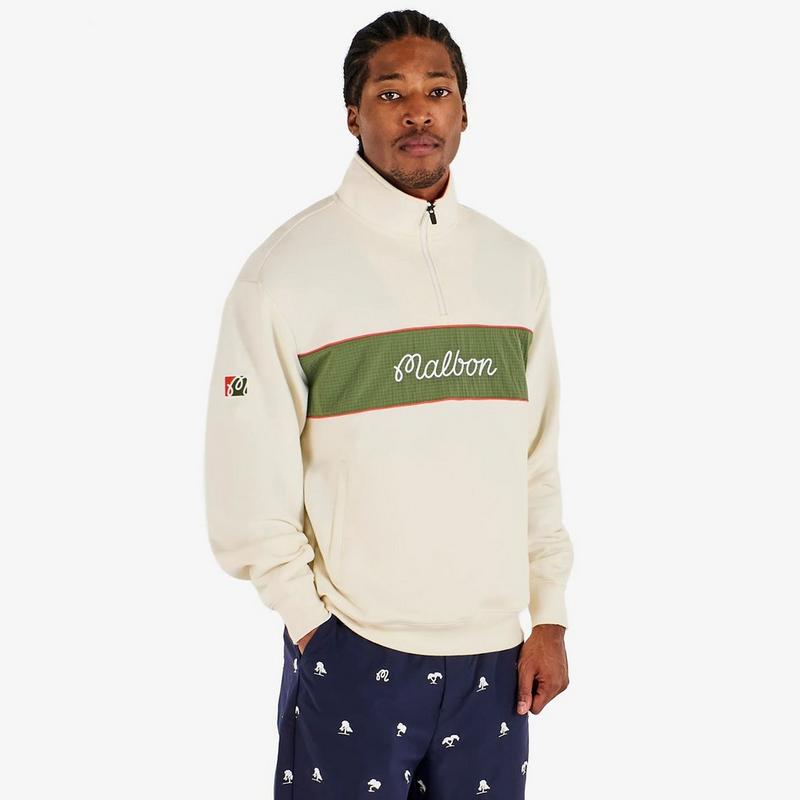Malbon Chandail &agrave; glissi&egrave;re 1/4 Torrey Pines pour hommes