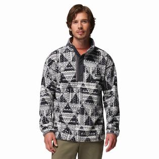 Columbia Haut &agrave; demi-patte de boutonnage Helvetia II en molleton &agrave; motifs pour hommes