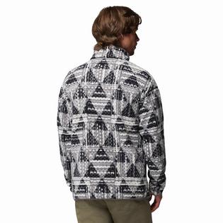 Columbia Haut &agrave; demi-patte de boutonnage Helvetia II en molleton &agrave; motifs pour hommes