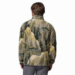 Columbia Haut &agrave; demi-patte de boutonnage Helvetia II en molleton &agrave; motifs pour hommes