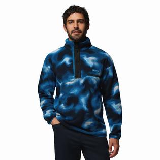Columbia Haut &agrave; demi-patte de boutonnage Helvetia II en molleton &agrave; motifs pour hommes