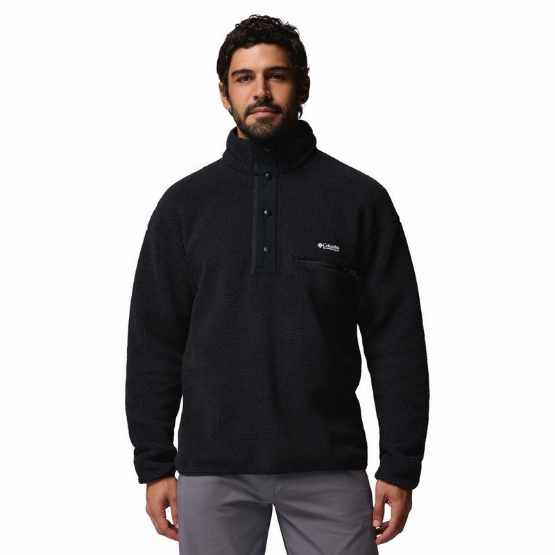 Columbia Haut en molleton &agrave; demi-patte de boutonnage Helvetia II pour hommes