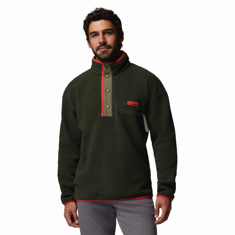 Columbia Haut en molleton &agrave; demi-patte de boutonnage Helvetia II pour hommes