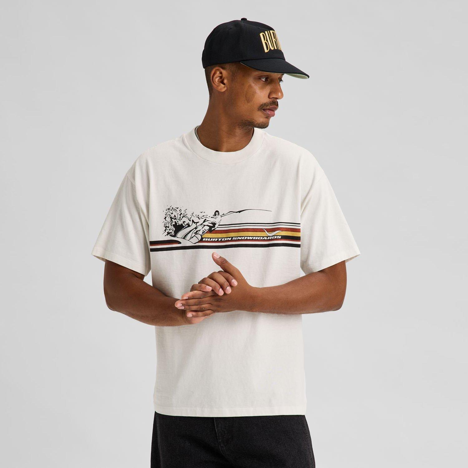 Burton | Men's 50/50 '90s Short Sleeve T-Shirt, Stout White, Size Medium