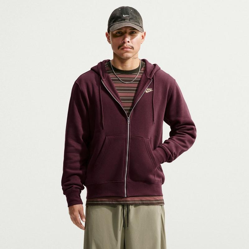 Nike Men's Club Full-Zip Fleece Hoodie
