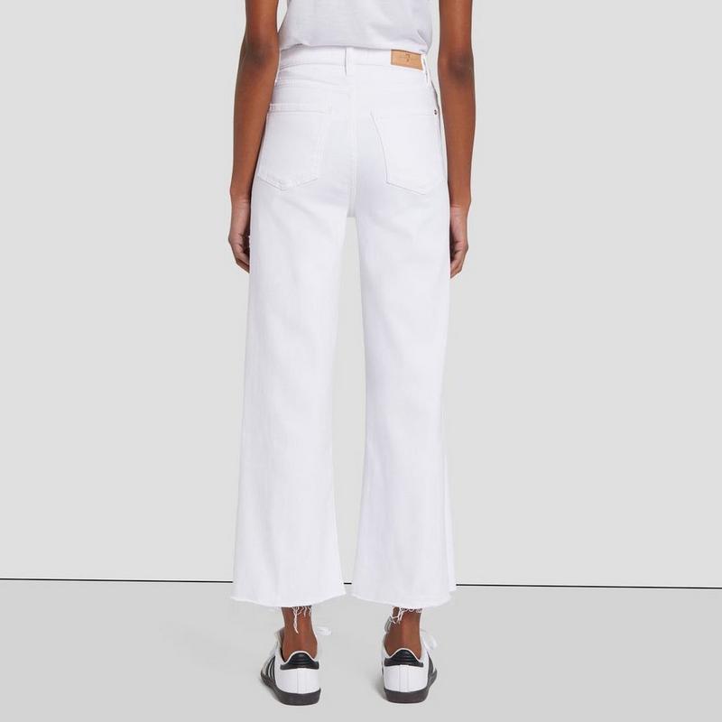 7 For All Mankind Jean court &agrave; taille ultra haute Jo pour femmes