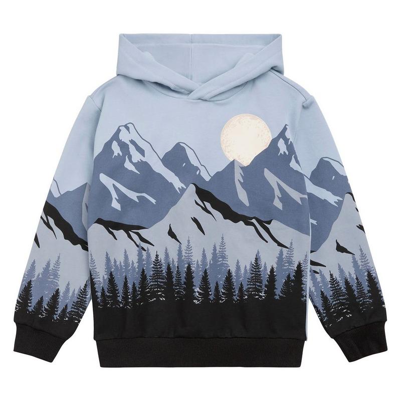 Miles The Label Boys' [2-10] Landscape Pullover Hoodie