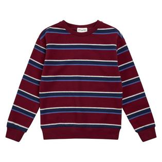 Miles The Label Boys' [2-10] Yarn-Dyed Striped Crew Sweatshirt